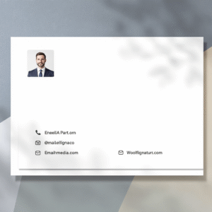 découvrez comment concevoir une signature professionnelle personnalisée incluant une image et des liens vers vos profils en ligne. améliorez votre visibilité et donnez une touche moderne à vos communications par e-mail.