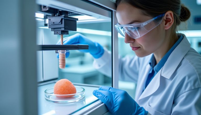 découvrez comment le bioprinting permet de créer des modèles de peau et d’organes, ses applications concrètes et les défis de cette technologie.